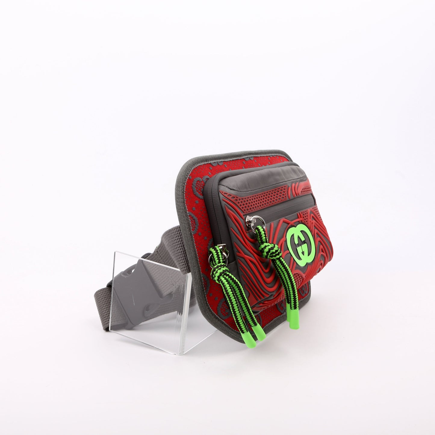 Gucci GG Rubber Nylon Belt