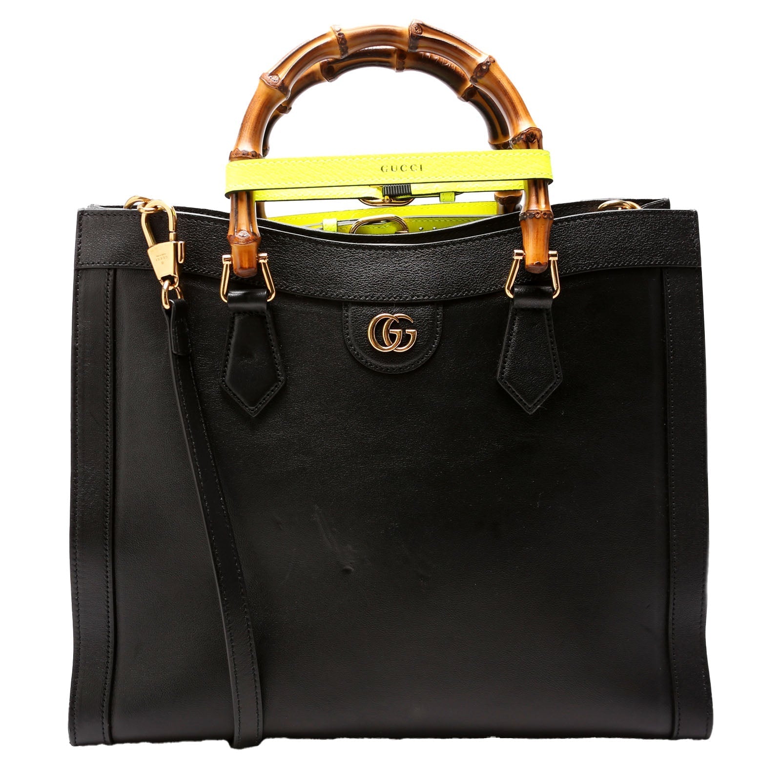 Gucci Diana Black Medium Tote Bag