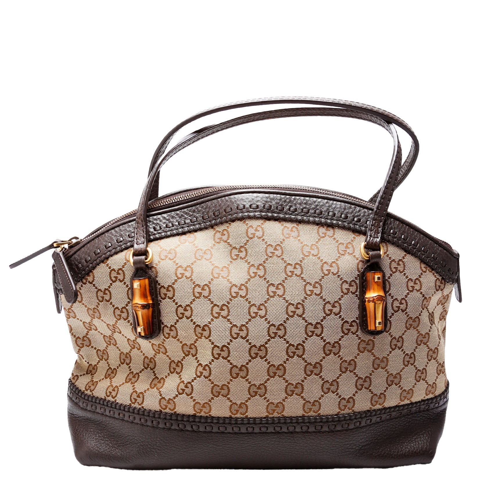 Gucci GG Bamboo Canvas Shoulder Bag Bag 1