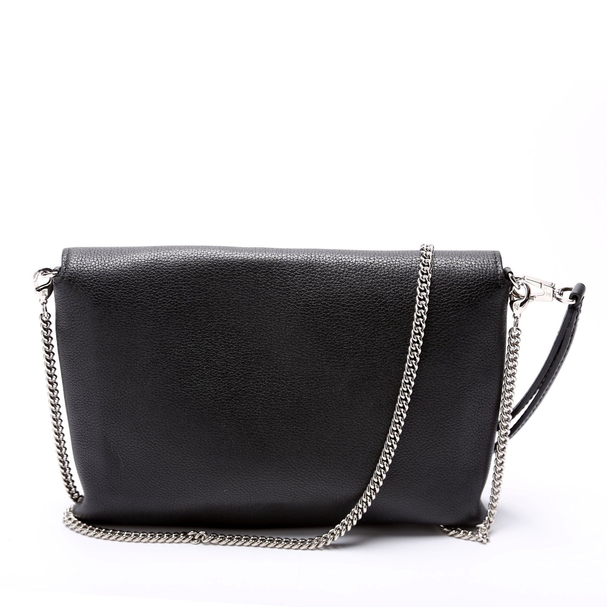 Louis Vuitton Mylockme Pochette Wrist Black Clutch Bag
