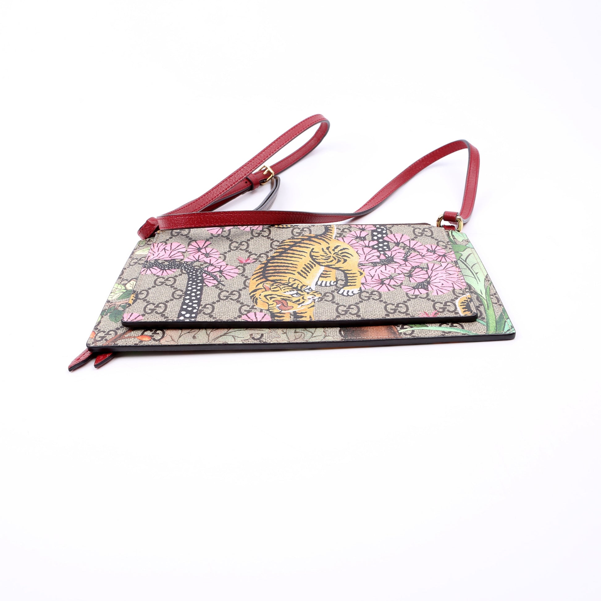Gucci GG Supreme Blooms Bengal Double Shoulder Bag Bag 1