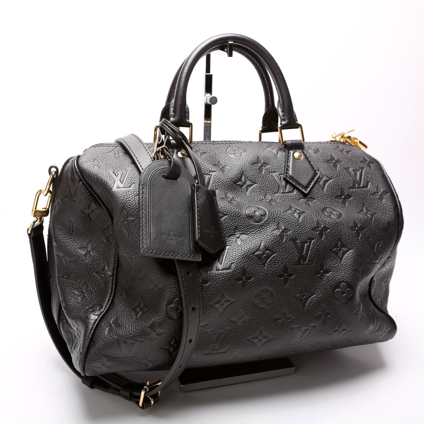 Louis Vuitton Soft Speedy 30 Black Empreinte Handbag
