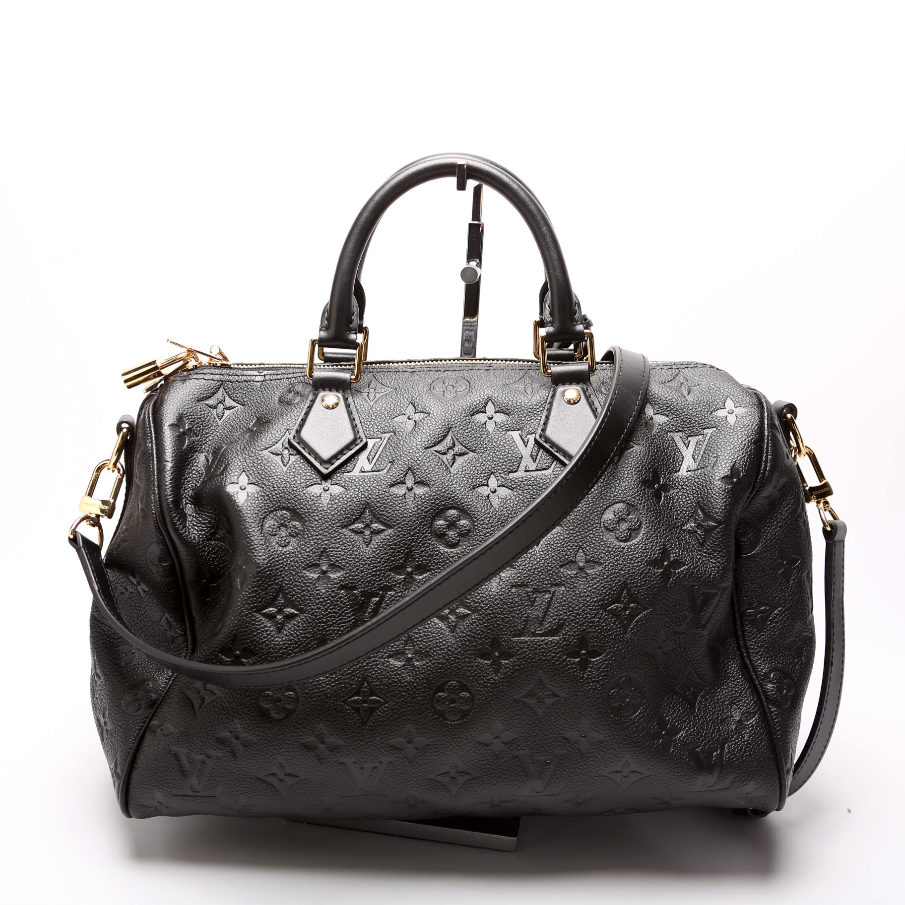 Louis Vuitton Soft Speedy 30 Black Empreinte Handbag