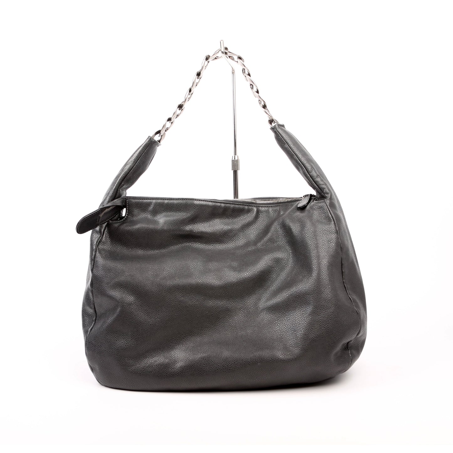 Chanel 31 Caviar Hobo Grey Shoulder Bag