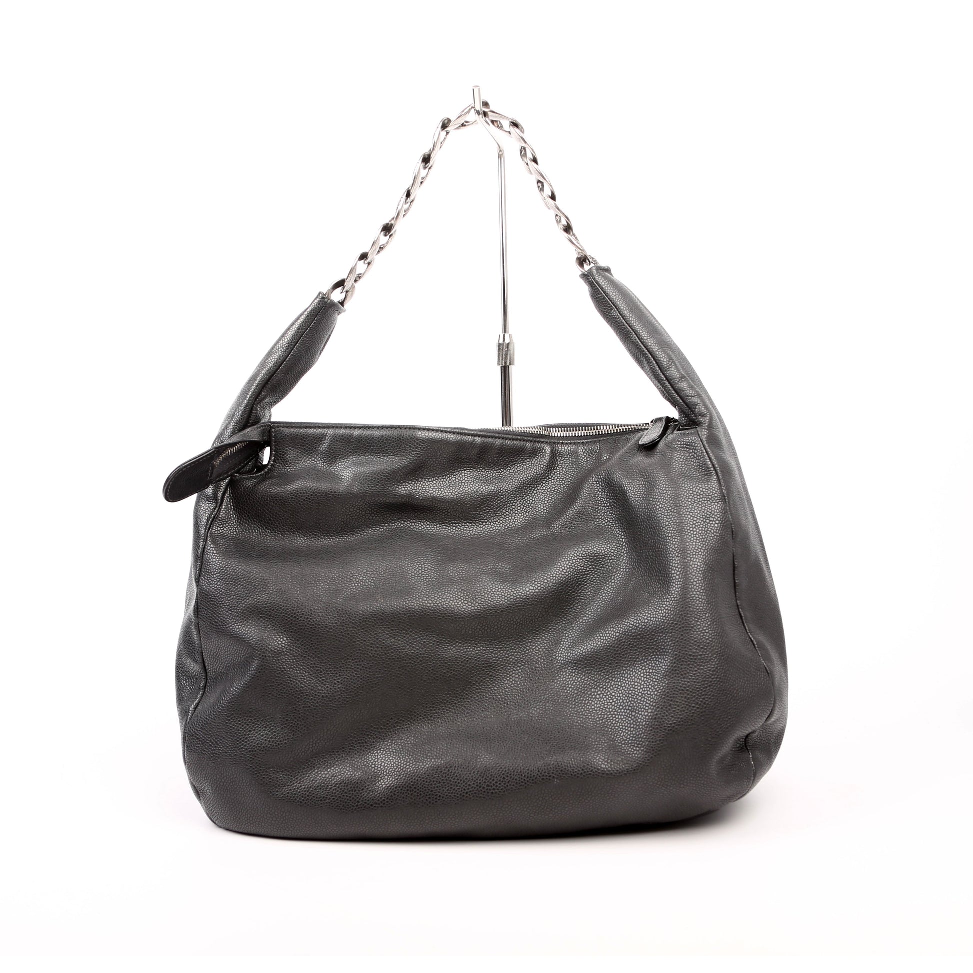 Chanel 31 Caviar Hobo Grey Shoulder Bag