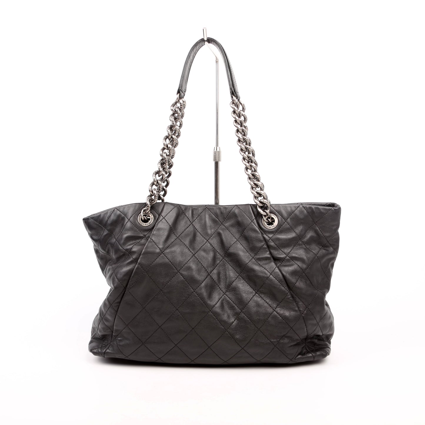 Chanel Coco Pleats 16M Black Tote Bag
