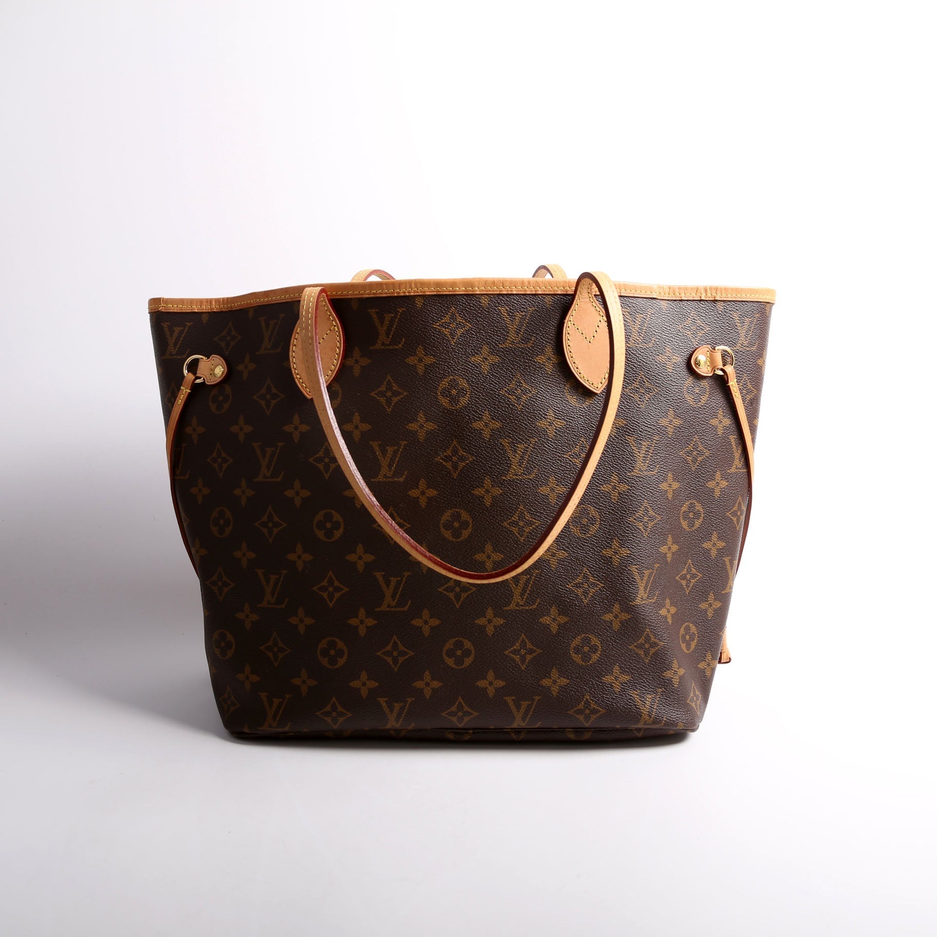 Louis Vuitton Neverfull MM Berry Monogram Brown Wallet Case