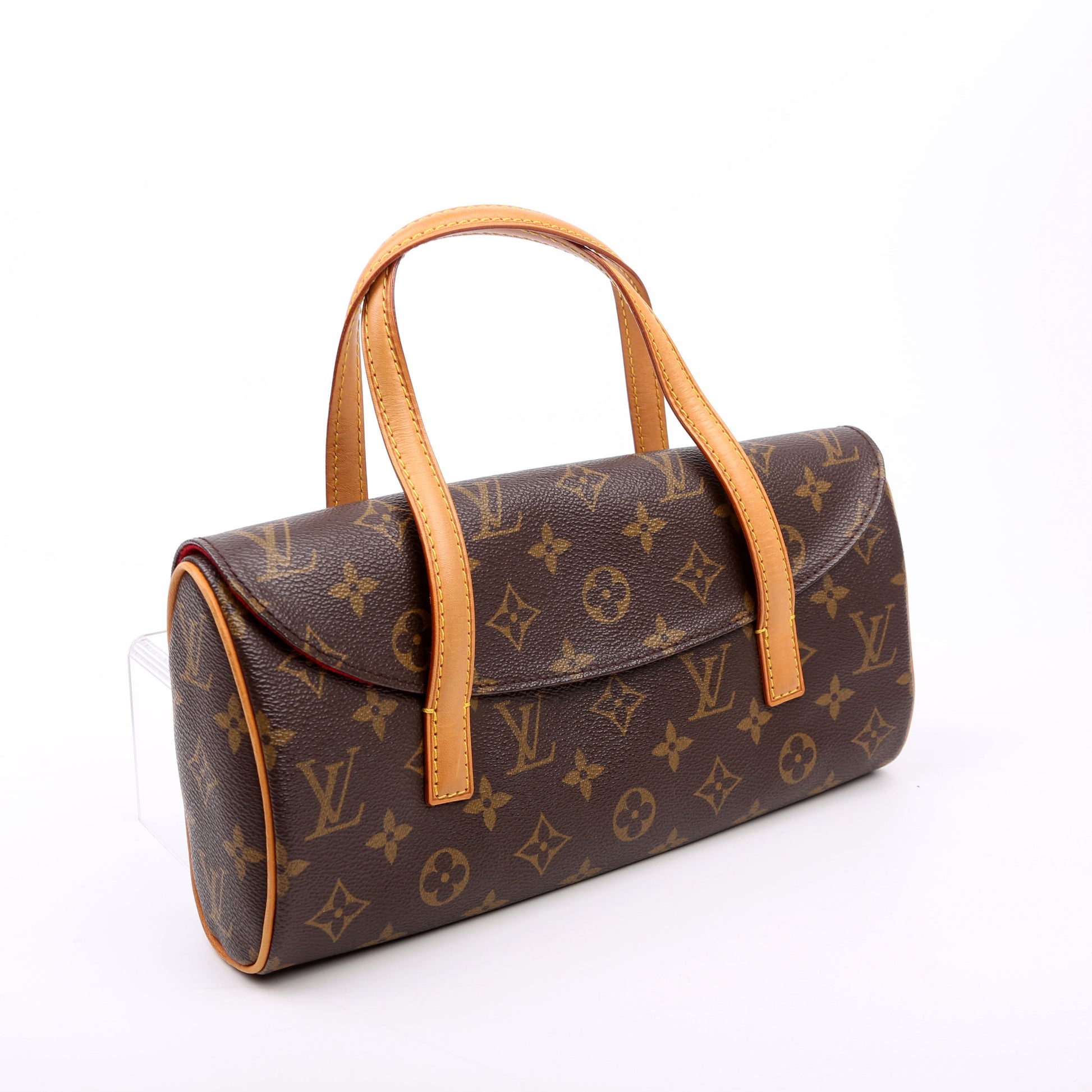 Louis Vuitton Sonatine Monogram Red Handbag