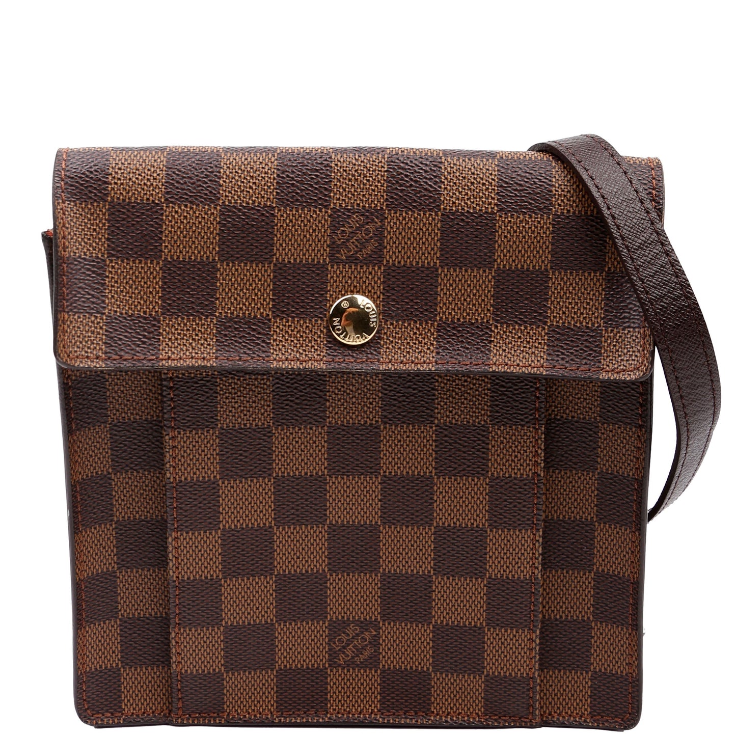 Louis Vuitton Pimlico PM Ebene Damier Orange Crossbody Bag