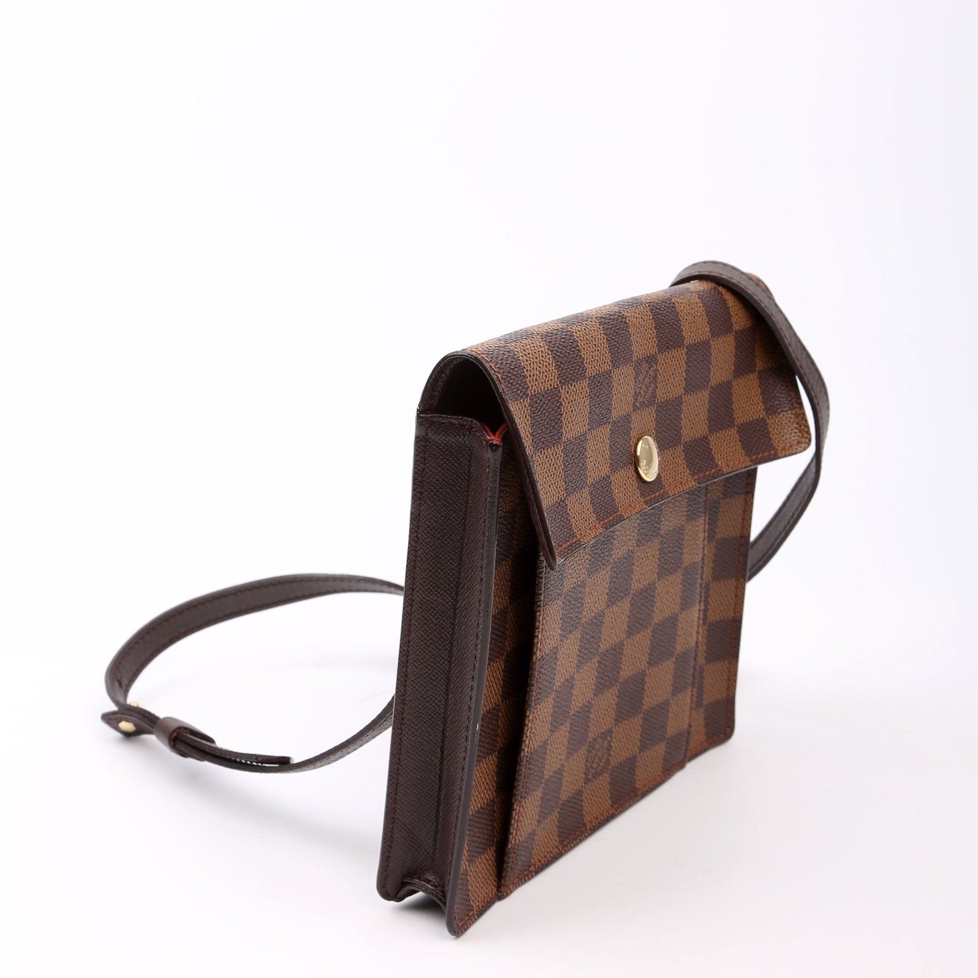 Louis Vuitton Pimlico PM Ebene Damier Orange Crossbody Bag