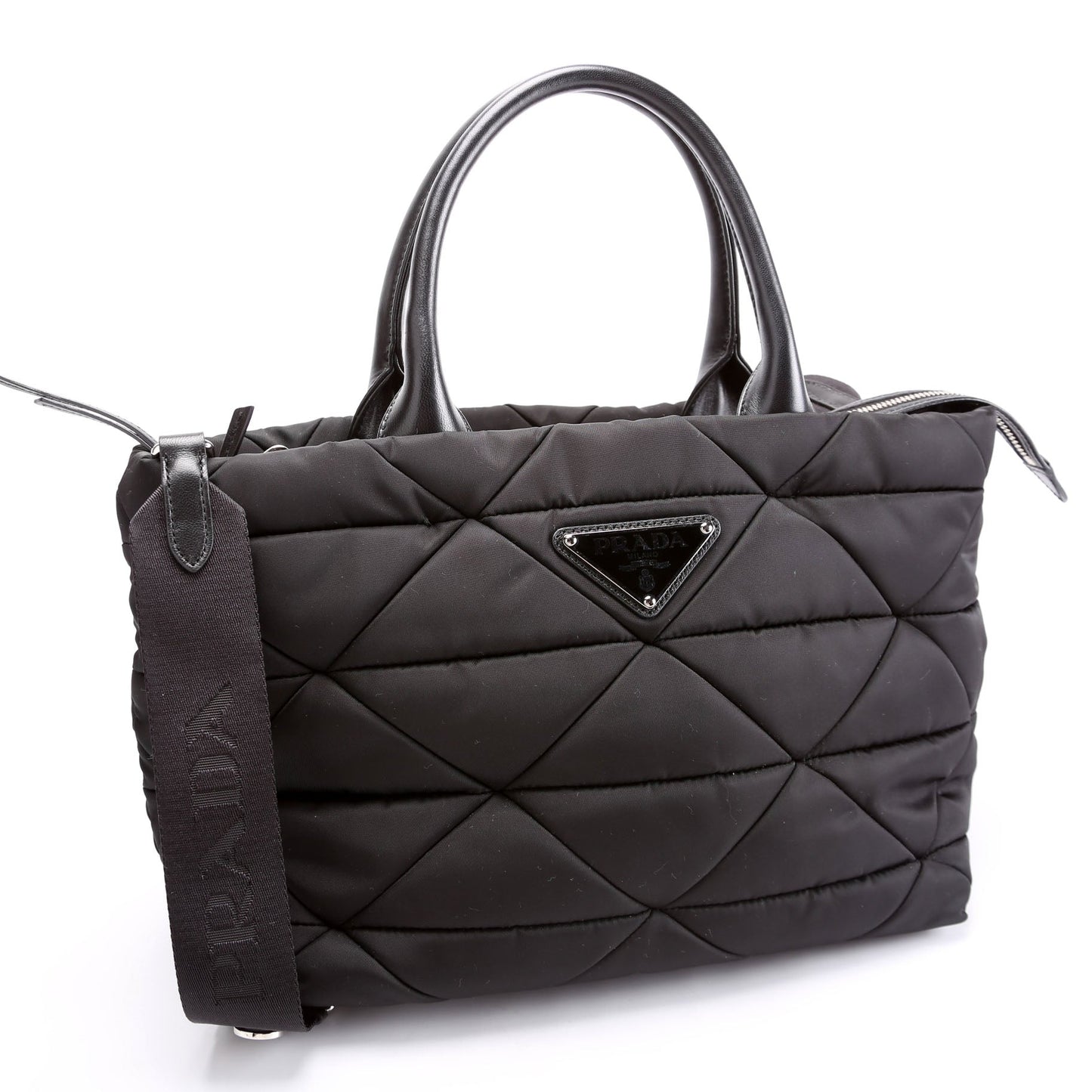 Prada Padded Re Tote Bag Nylon Black