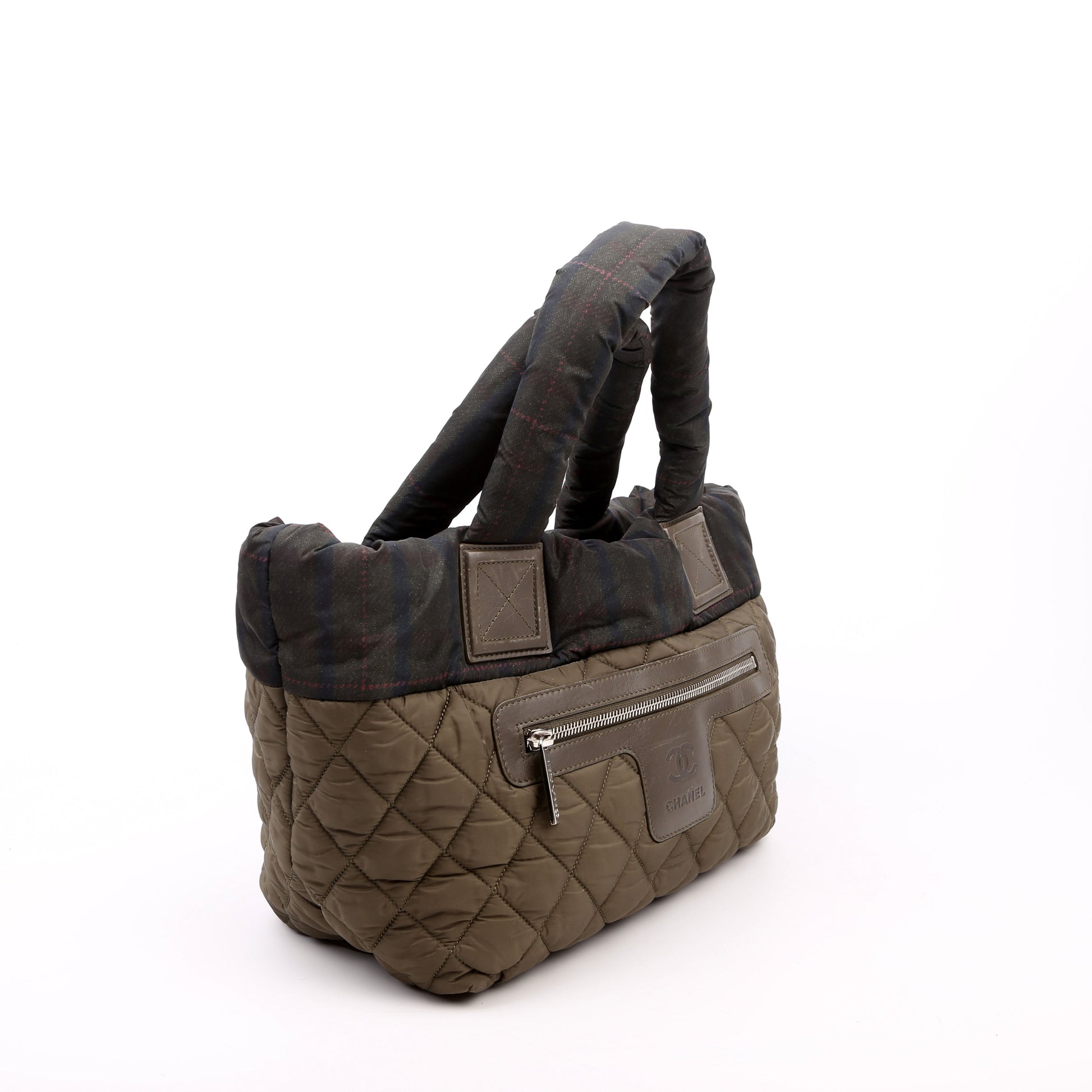 Chanel Coco Cocoon Nylon Green Small Handbag Small Green