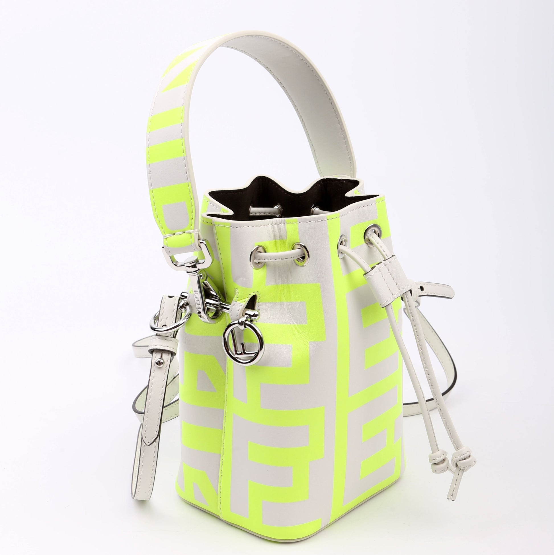Fendi Marc Jacobs Mon Tresor 8Bs010 Bag Leather Yellow Mini Bucket Bag
