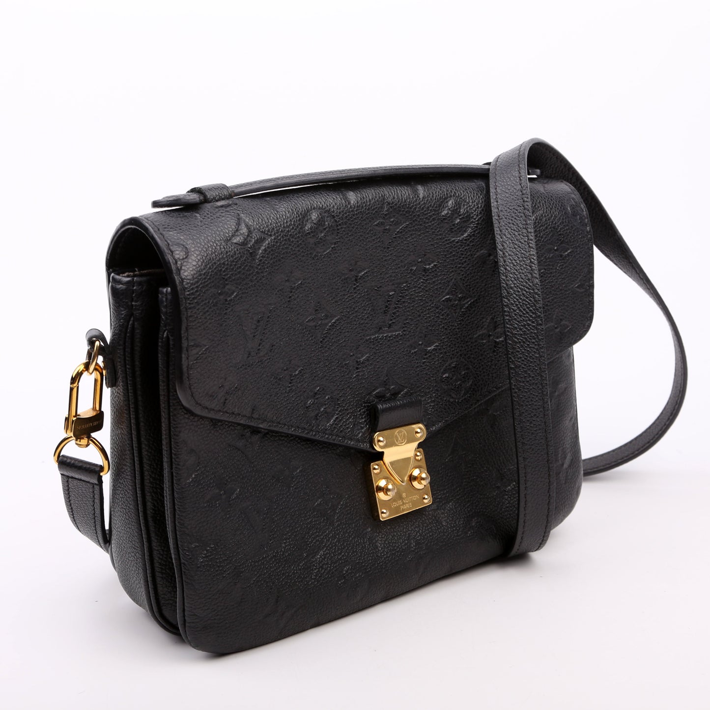 Louis Vuitton Pochette Metis Empreinte Black Clutch Bag Black 5