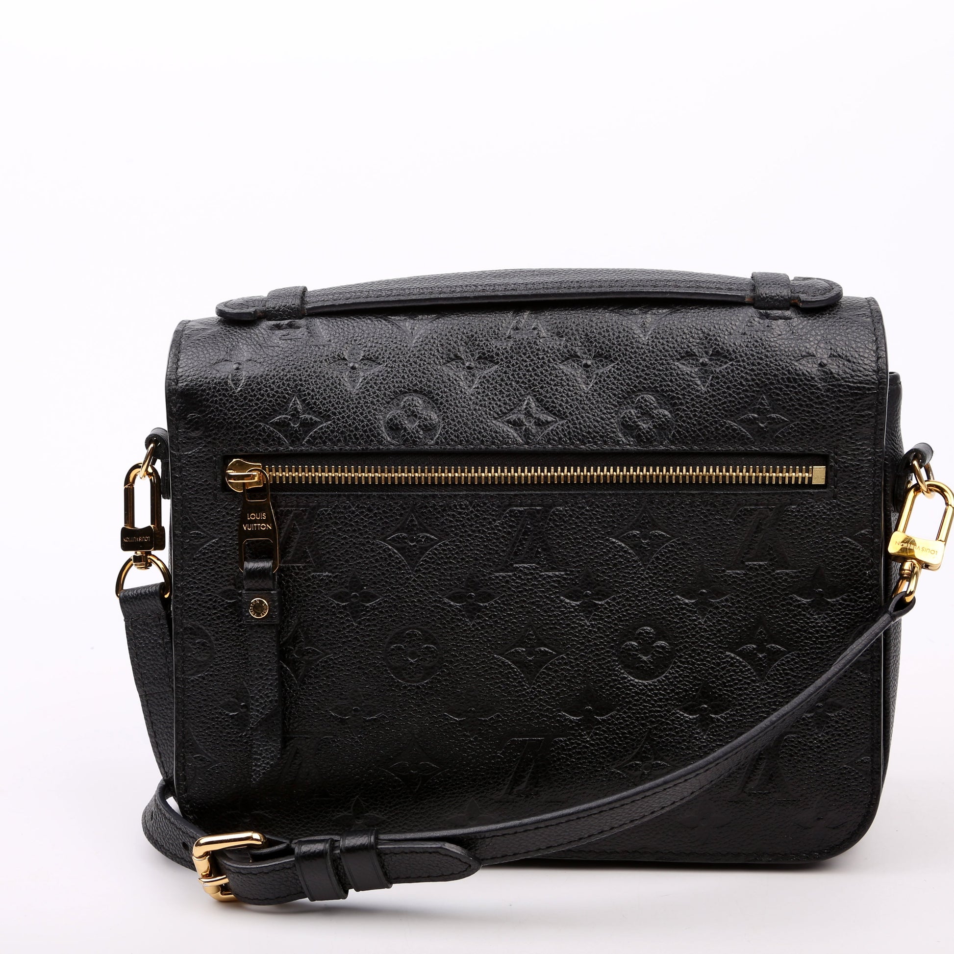 Louis Vuitton Pochette Metis Empreinte Black Clutch Bag Black 5