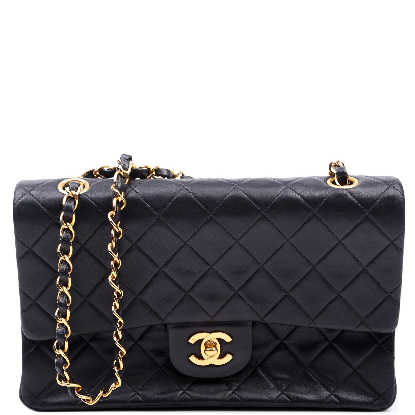 Chanel Classic Flap Lambskin Handbag Medium Lambskin