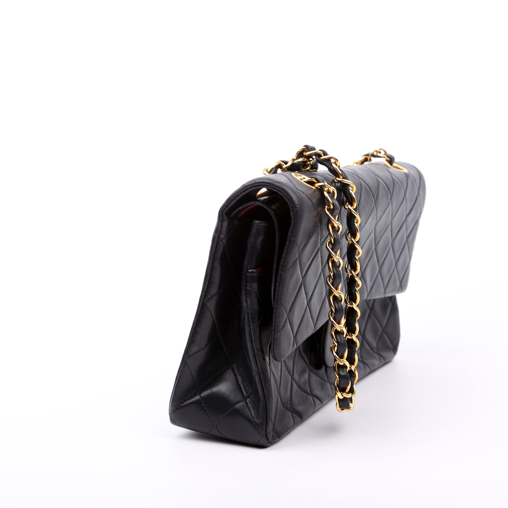 Chanel Classic Flap Lambskin Handbag Medium Lambskin