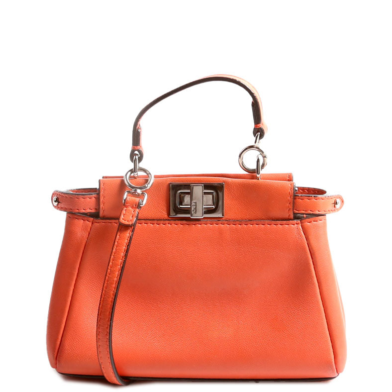 Fendi Peekaboo Coral Bag Micro Travel Bag