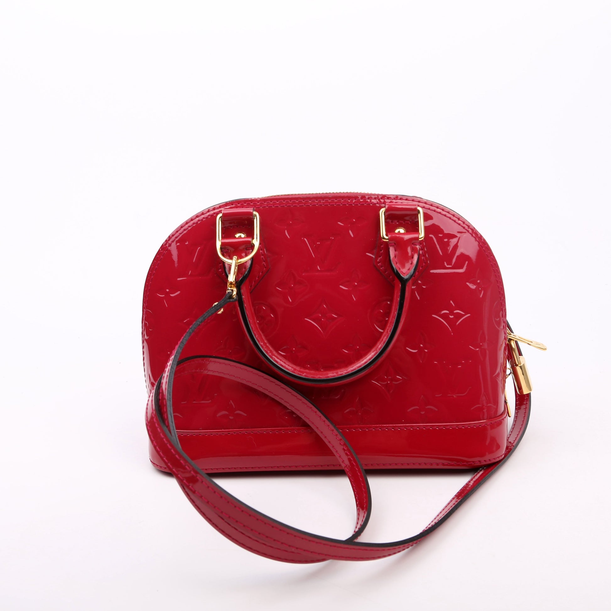 Louis Vuitton Alma BB Berry Vernis Handbag