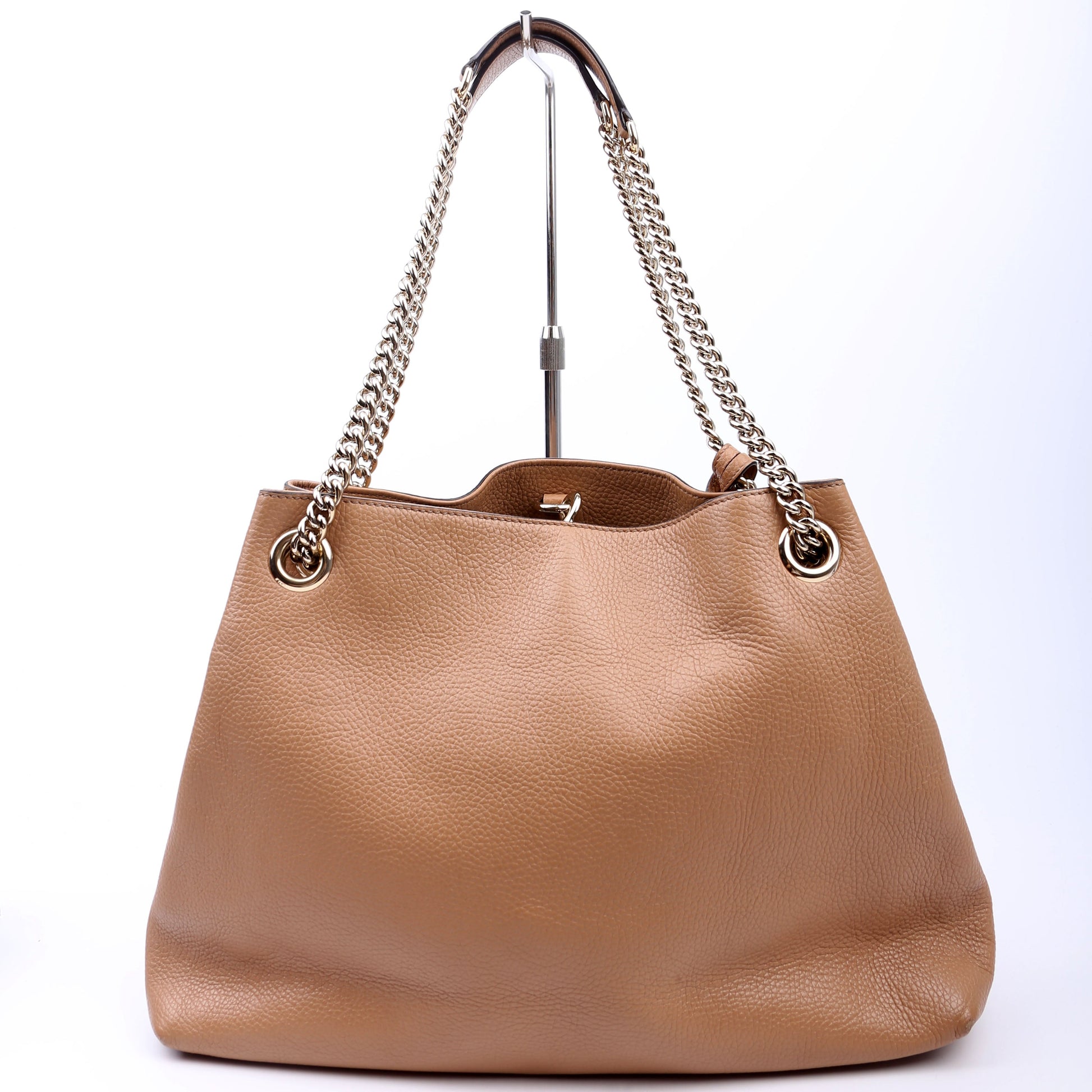 Gucci Soho Newer Tan Chain Tote Bag