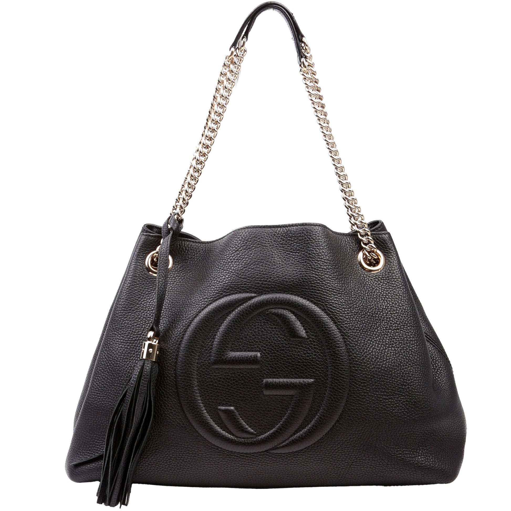 Gucci Soho Newer Black Chain Tote Bag Black 1