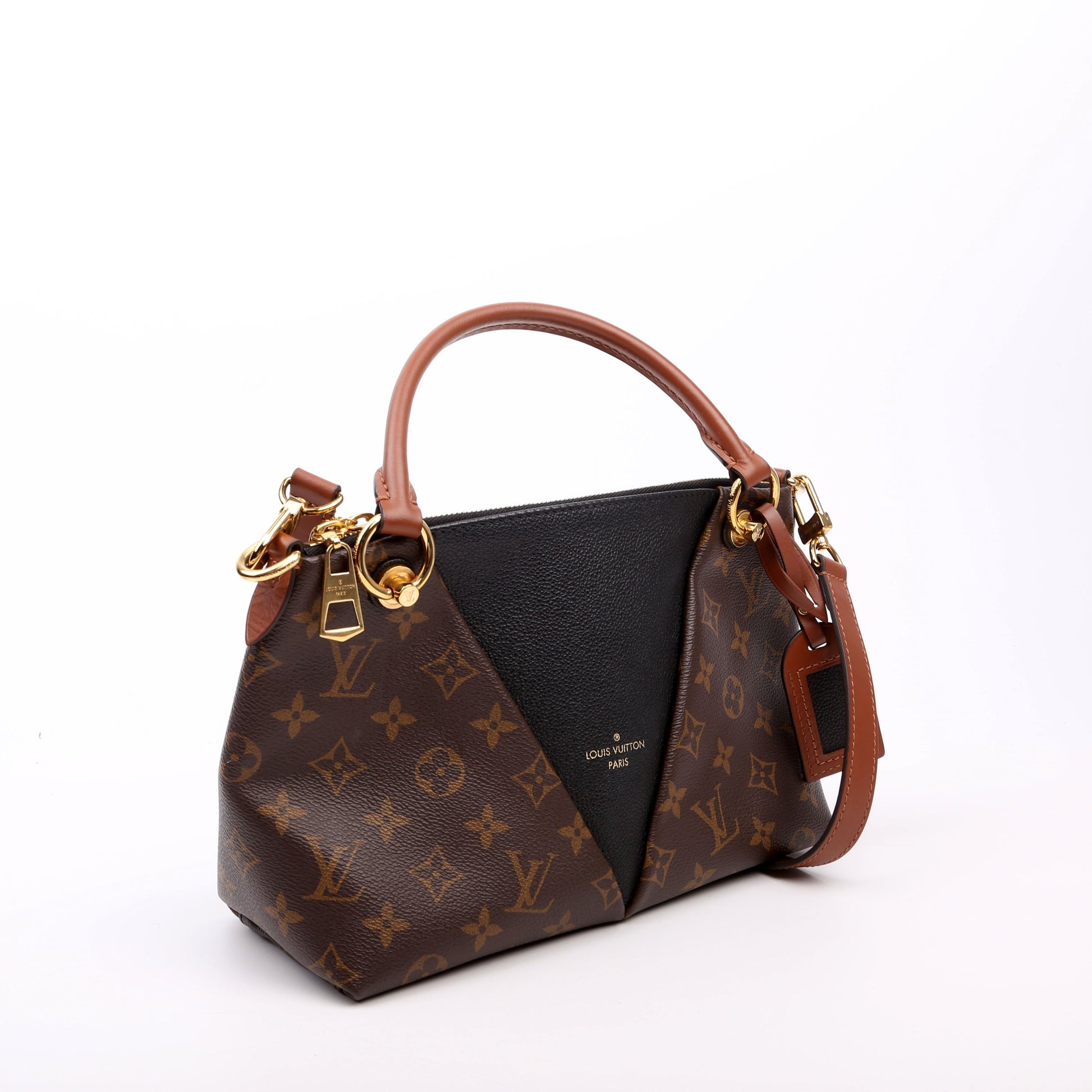 Louis Vuitton V BB Monogram Black Tote Bag