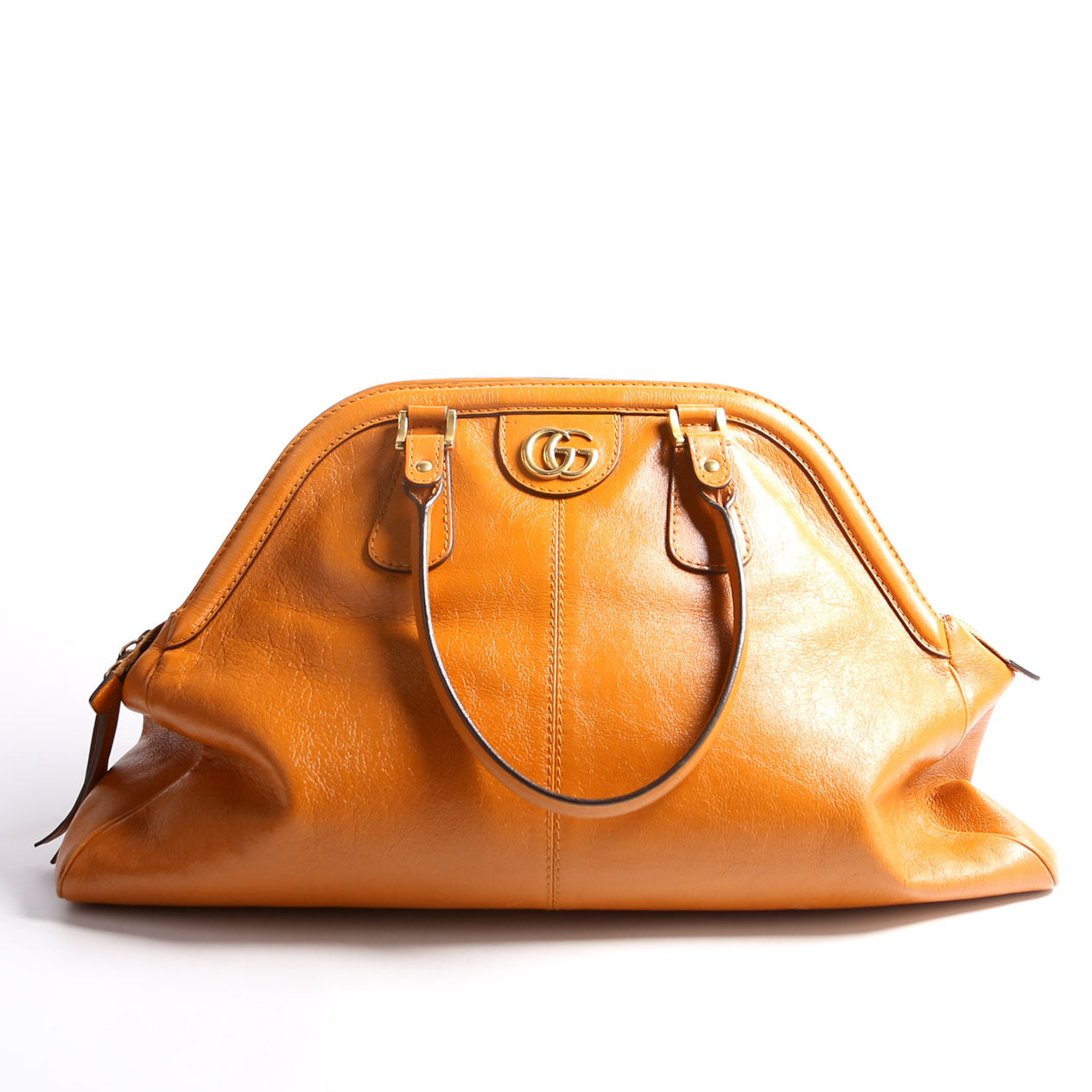 Gucci Re Belle Rust Large Top Handle Travel Bag