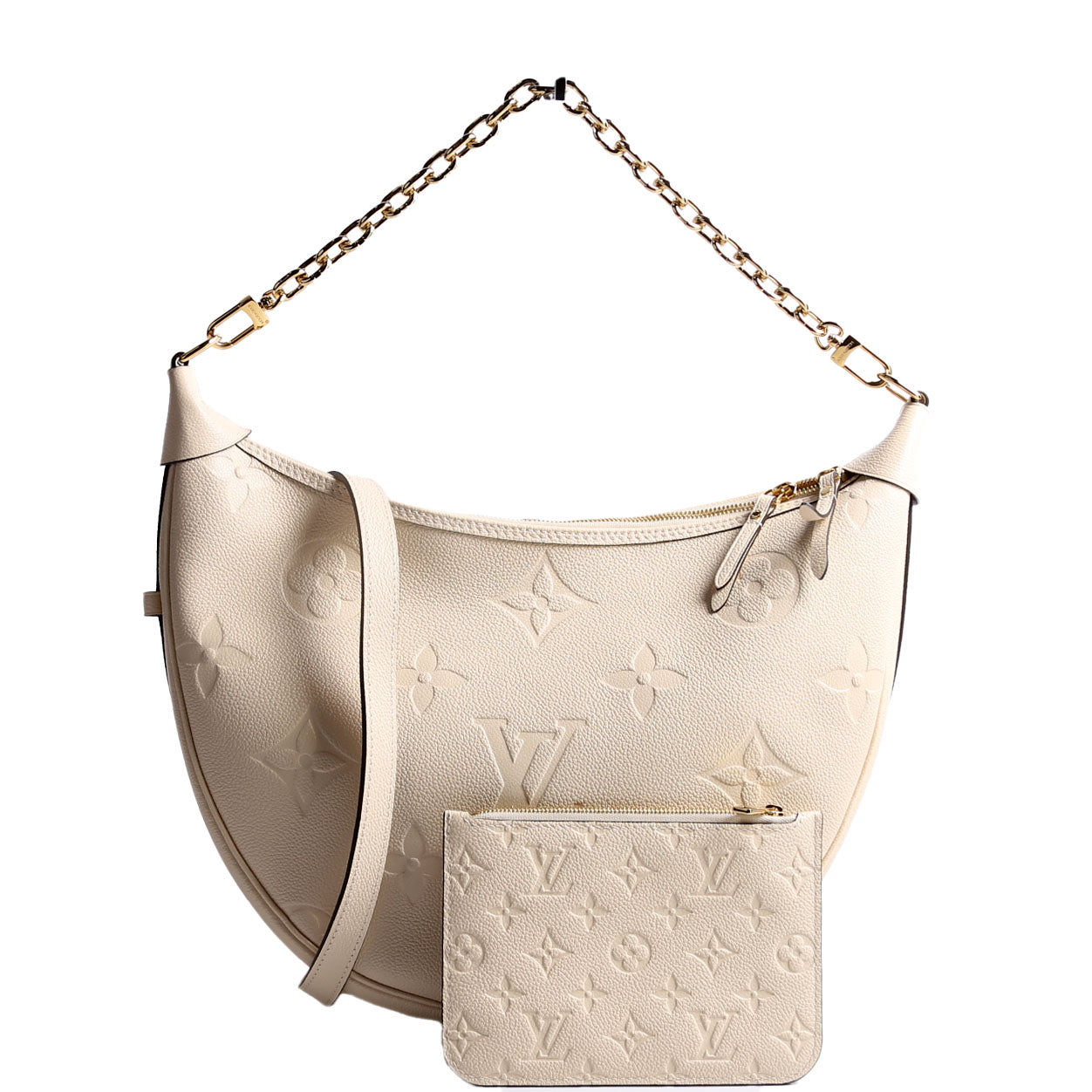 Louis Vuitton Loop Empreinte Cream Shoulder Bag