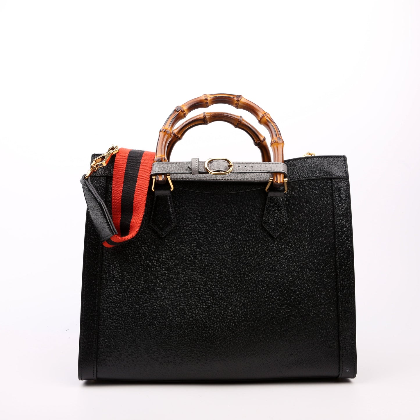 Gucci Diana Leather Black Medium Tote Bag