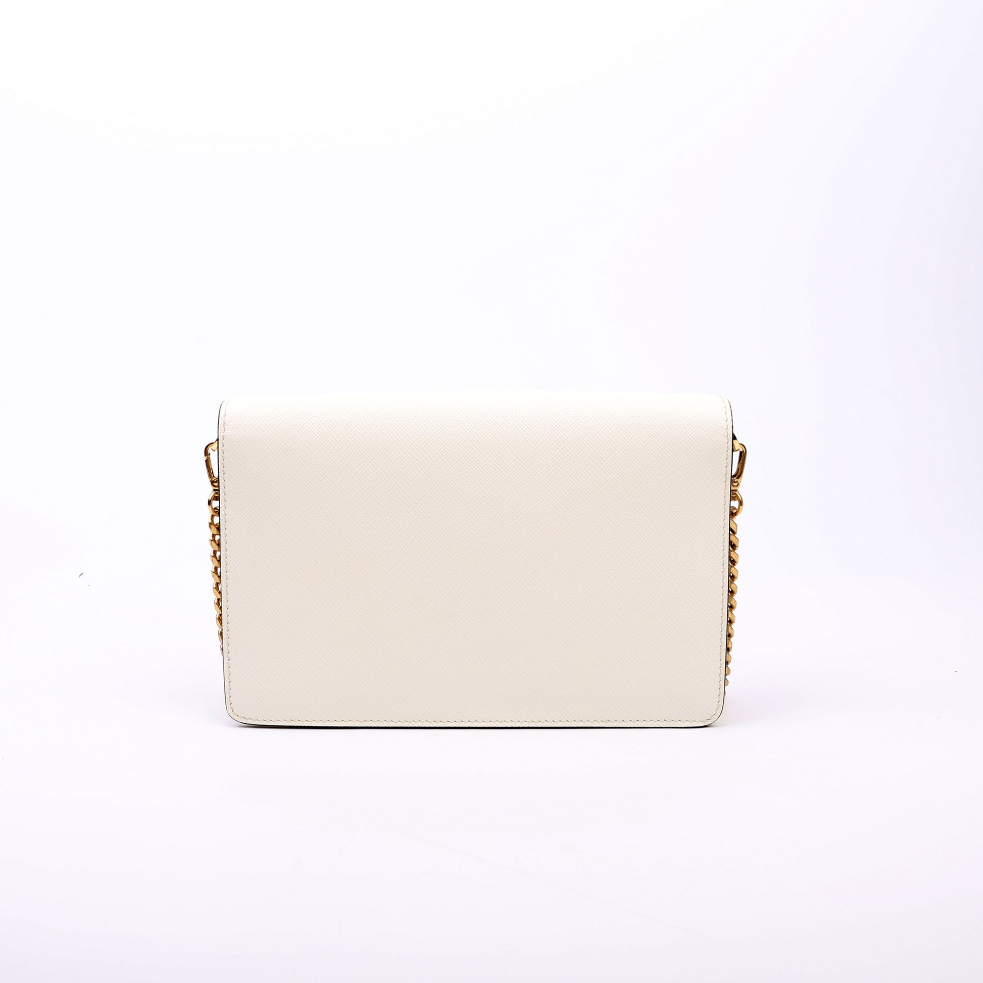 Prada Triangle Envelope Saffiano Bag White Travel Bag