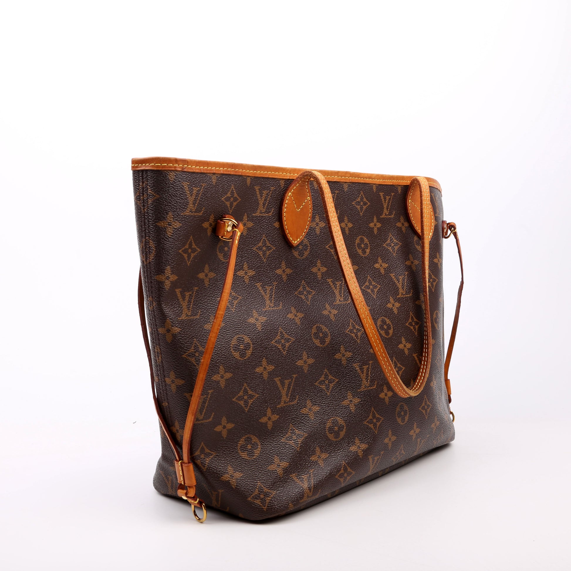 Louis Vuitton Neverfull MM Monogram Red Wallet Case