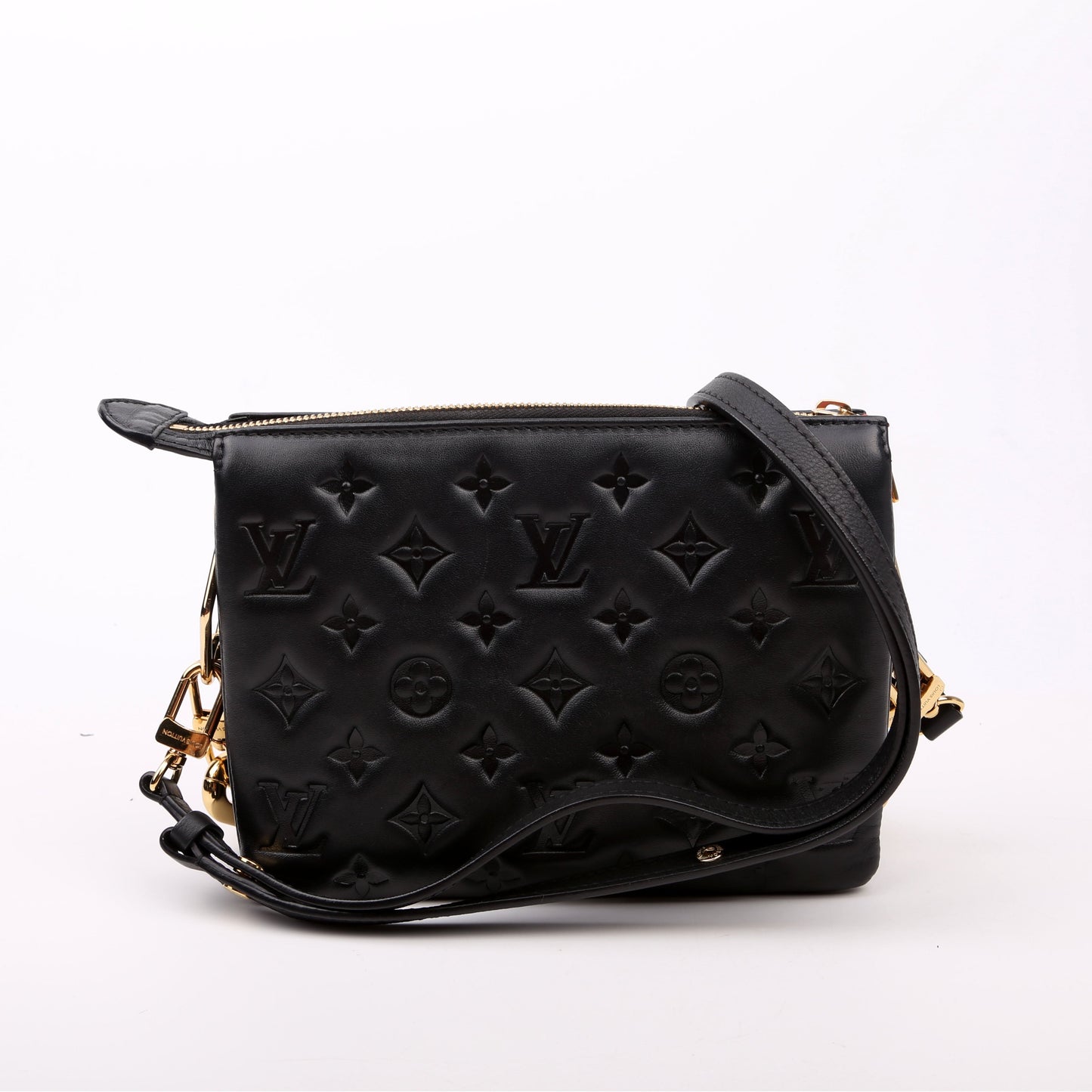 Louis Vuitton Coussin BB Lambskin Black Handbag Black 1