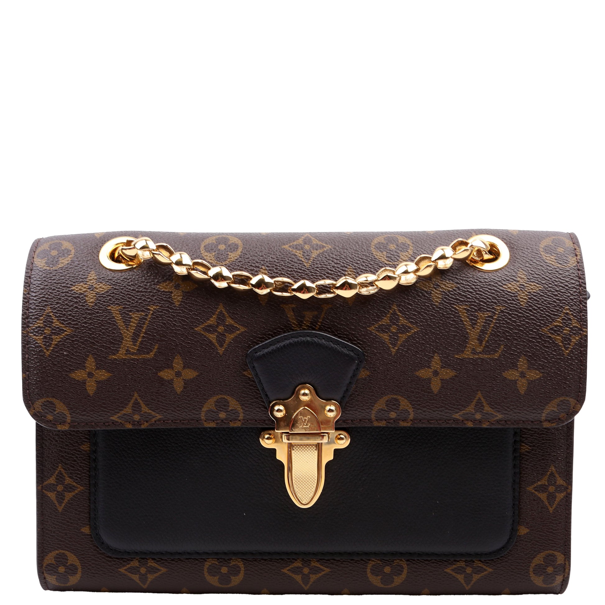 Louis Vuitton Victoire Monogram Black Handbag