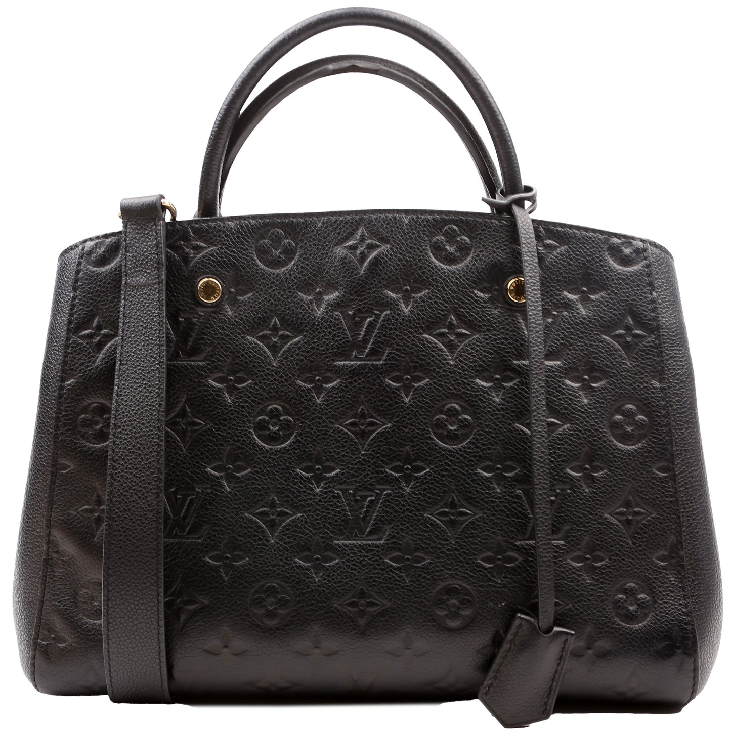 Louis Vuitton Montaigne MM Empriente Black Handbag