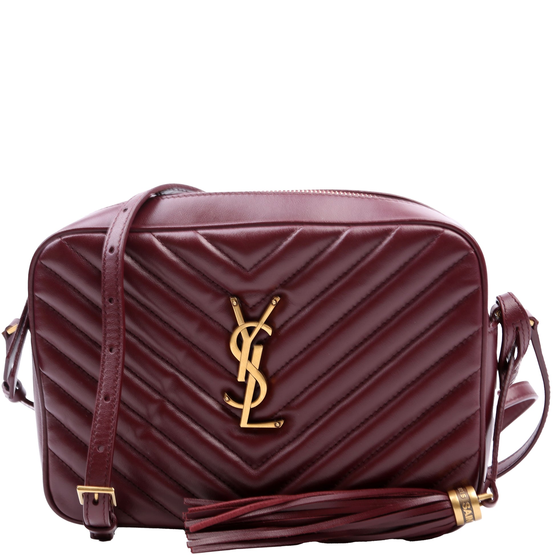 YSL Saint Laurent Saint Laurent Lou Camera Burgundy Bag Quilted Travel Bag