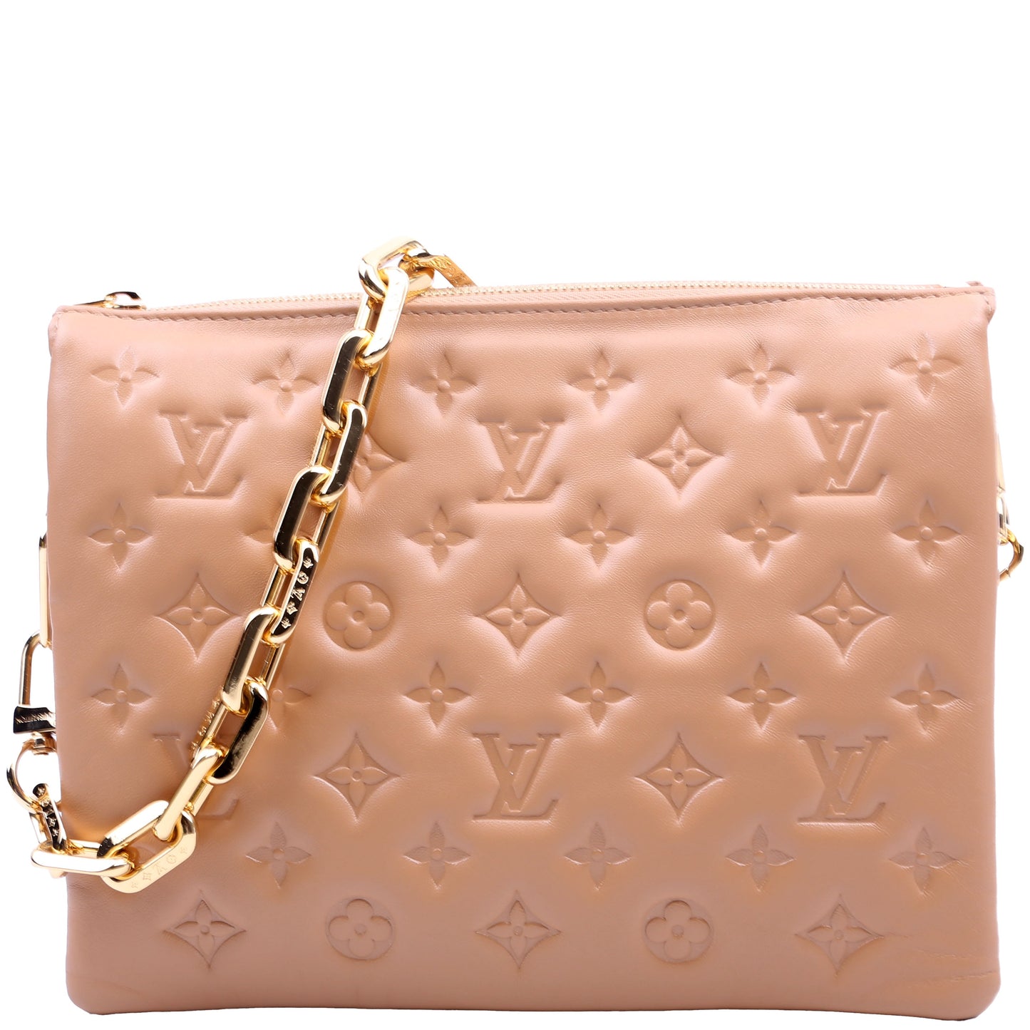 Louis Vuitton Coussin PM New Version Tan Lambskin Handbag