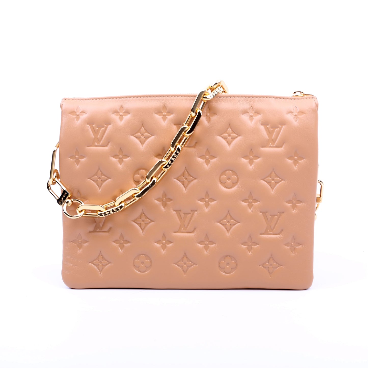 Louis Vuitton Coussin PM New Version Tan Lambskin Handbag