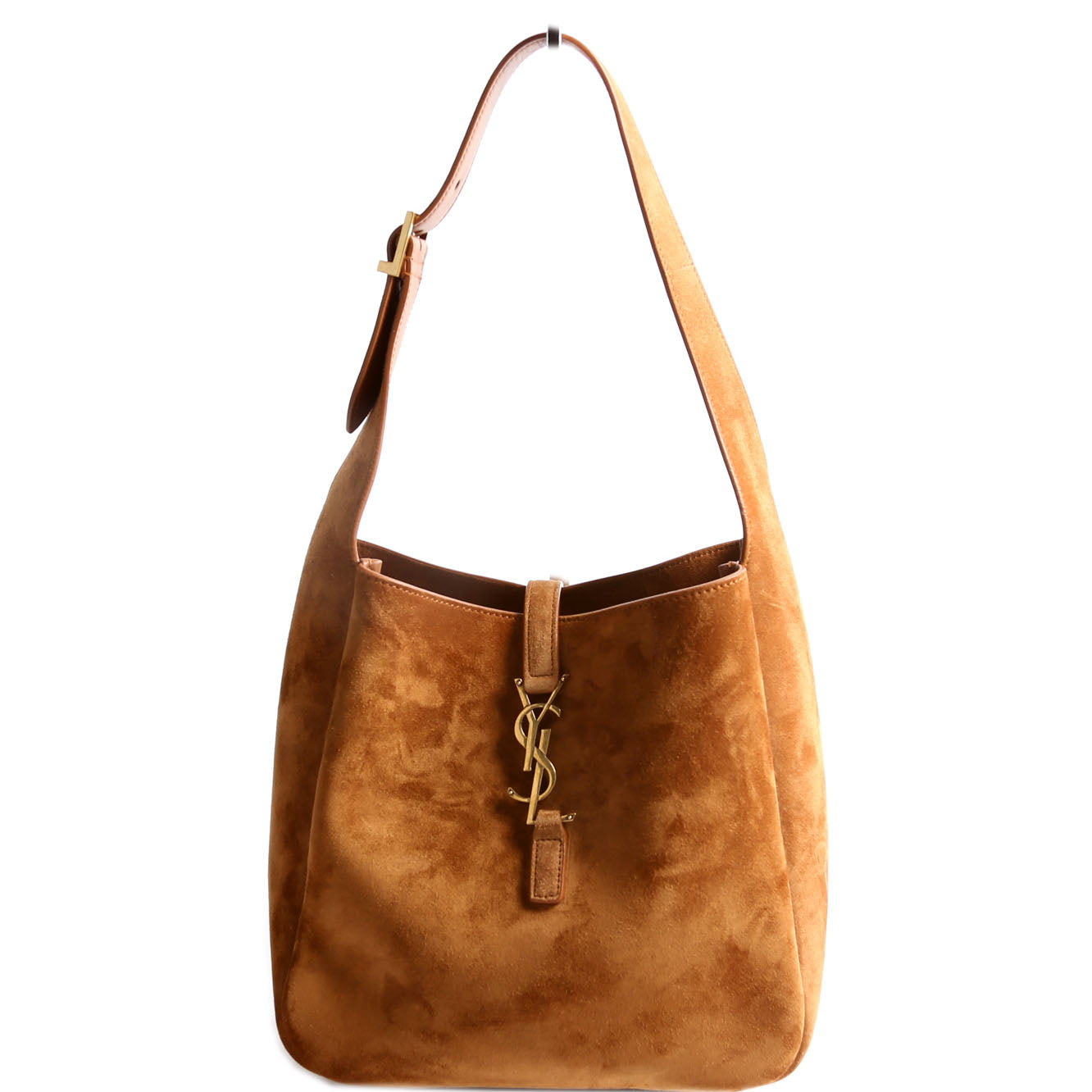 YSL Saint Laurent Le Small Hobo Bag Suede Brown Shoulder Bag