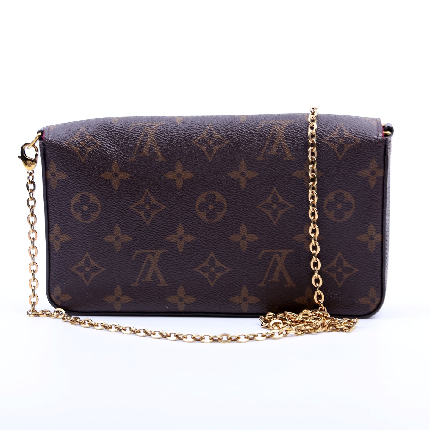 Louis Vuitton Pochette Felicie Berry Monogram Clutch Bag Berry 15