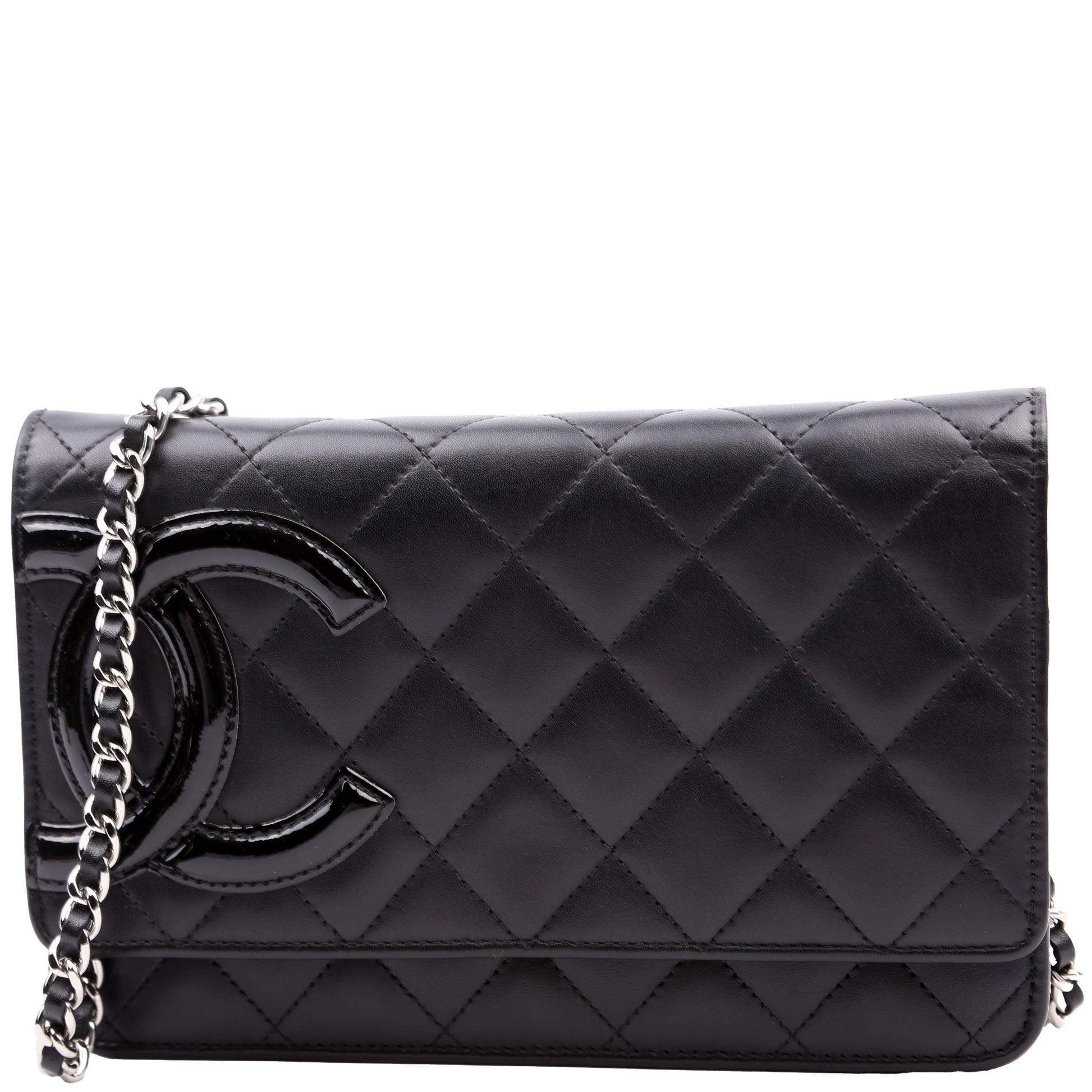 Chanel WOC Cambon Ligne Black Clutch Bag