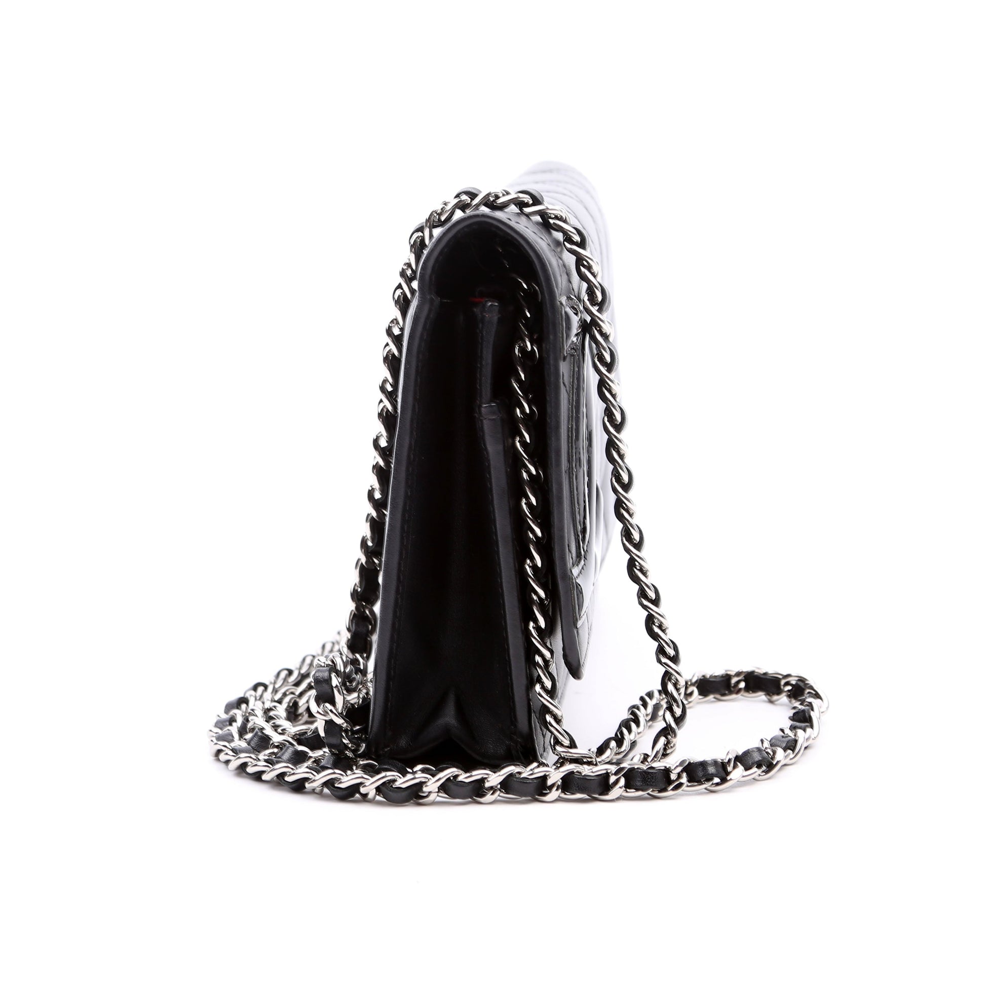 Chanel WOC Cambon Ligne Black Clutch Bag