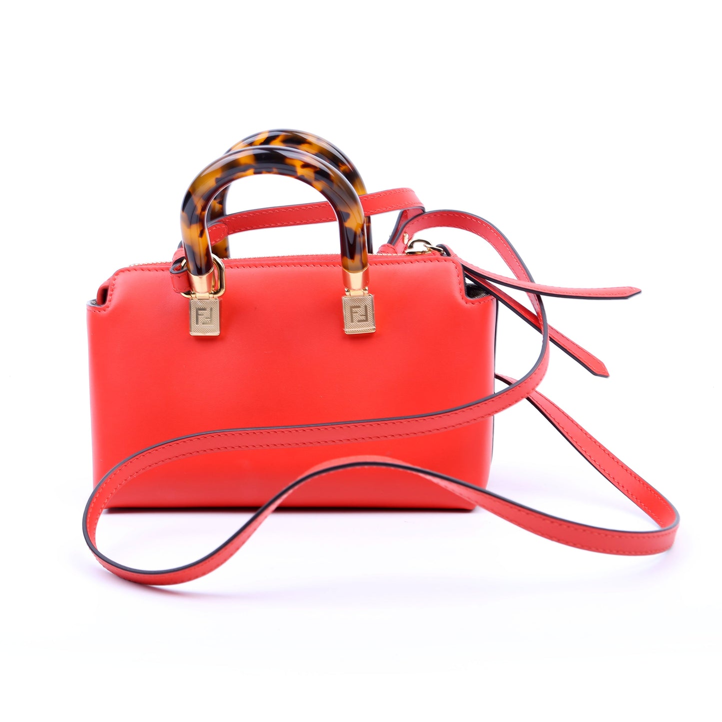 Fendi By The Way Boston Bag Red Mini Travel Bag