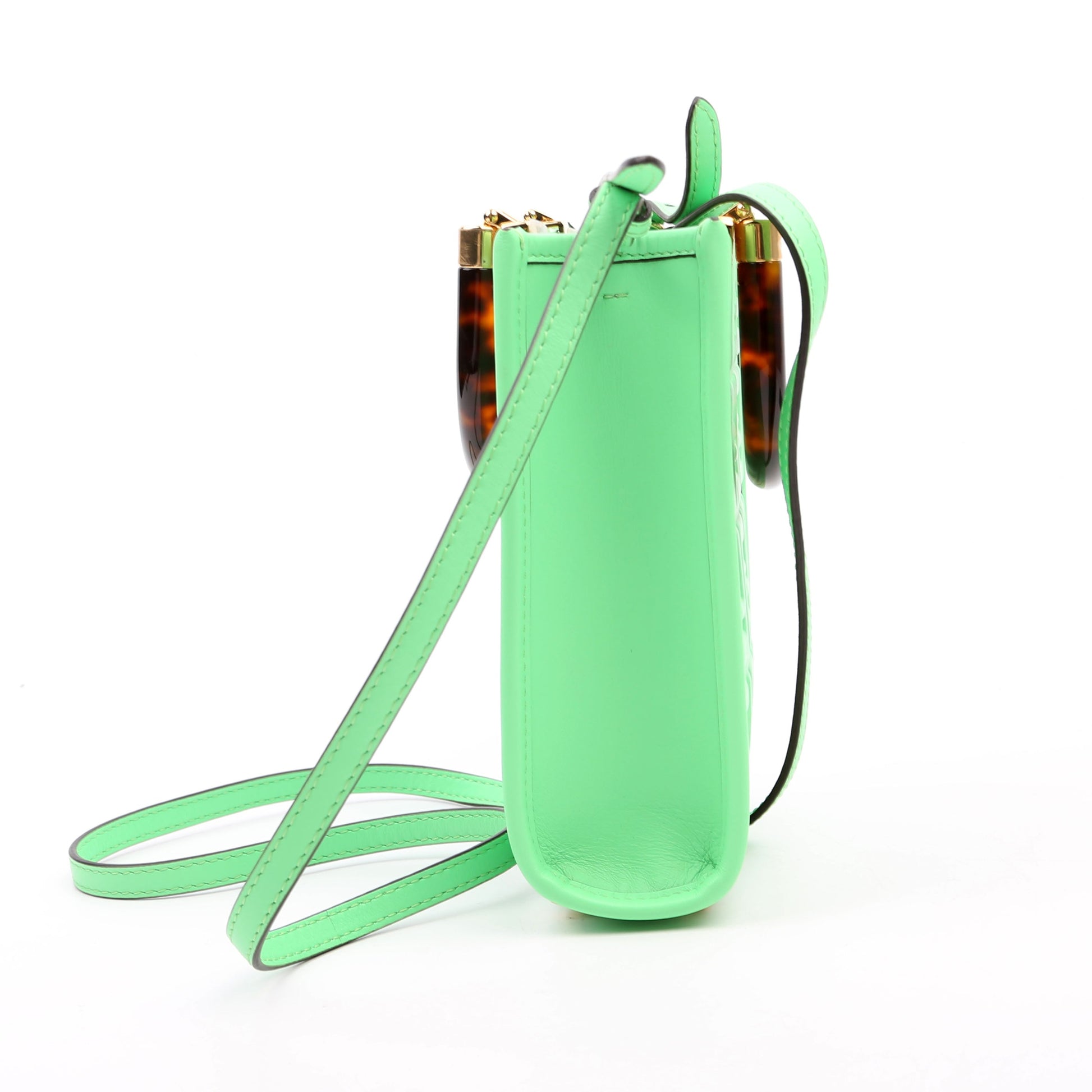 Fendi Sunshine Shopper Bag Green Mini Travel Bag