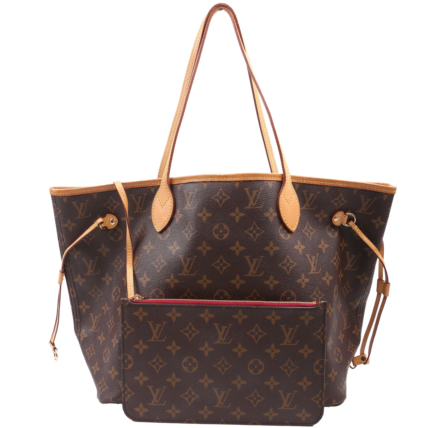 Louis Vuitton Neverfull MM Berry Monogram Wallet Case Monogram Berry