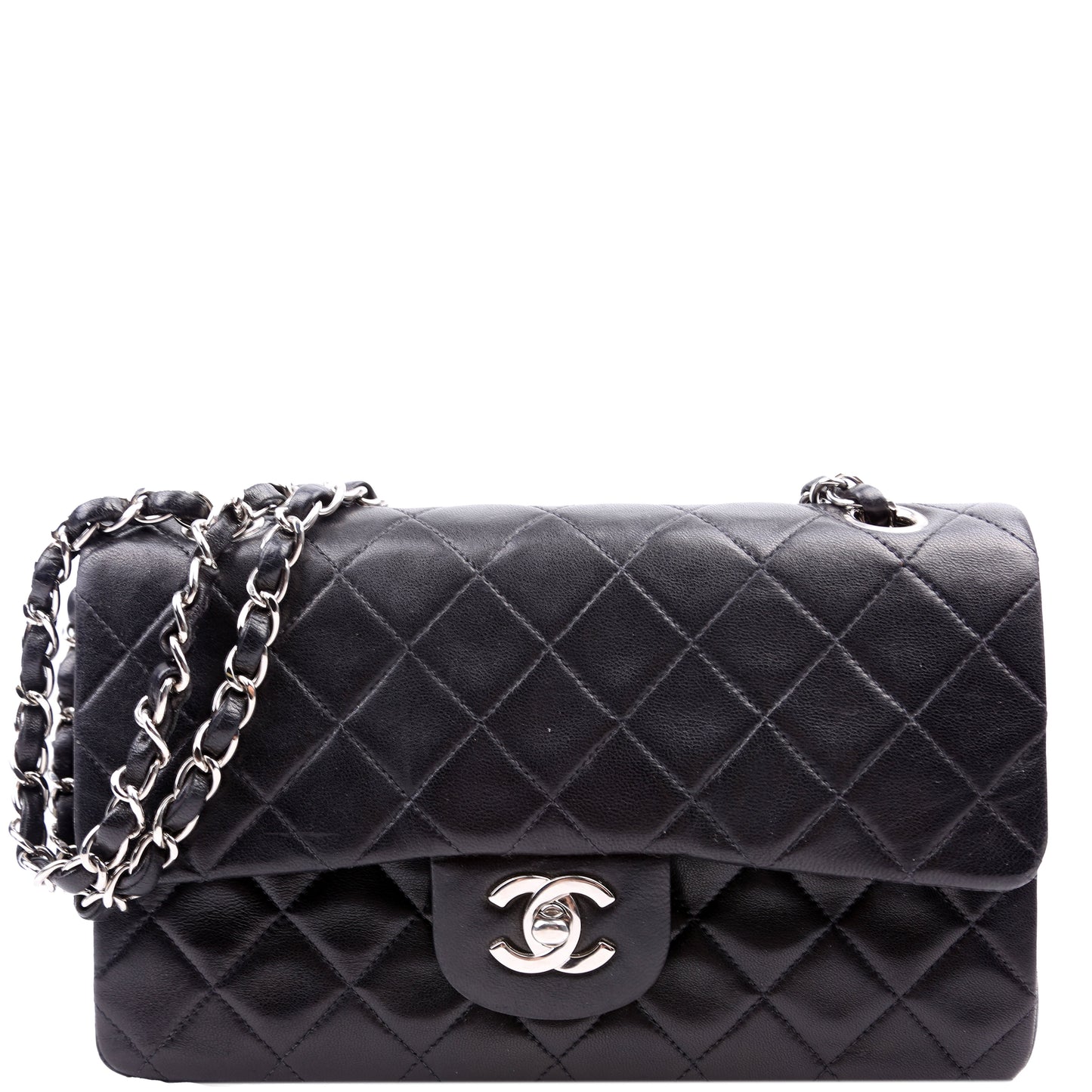 Chanel Classic Flap Lambskin 00-0M Black Small Handbag