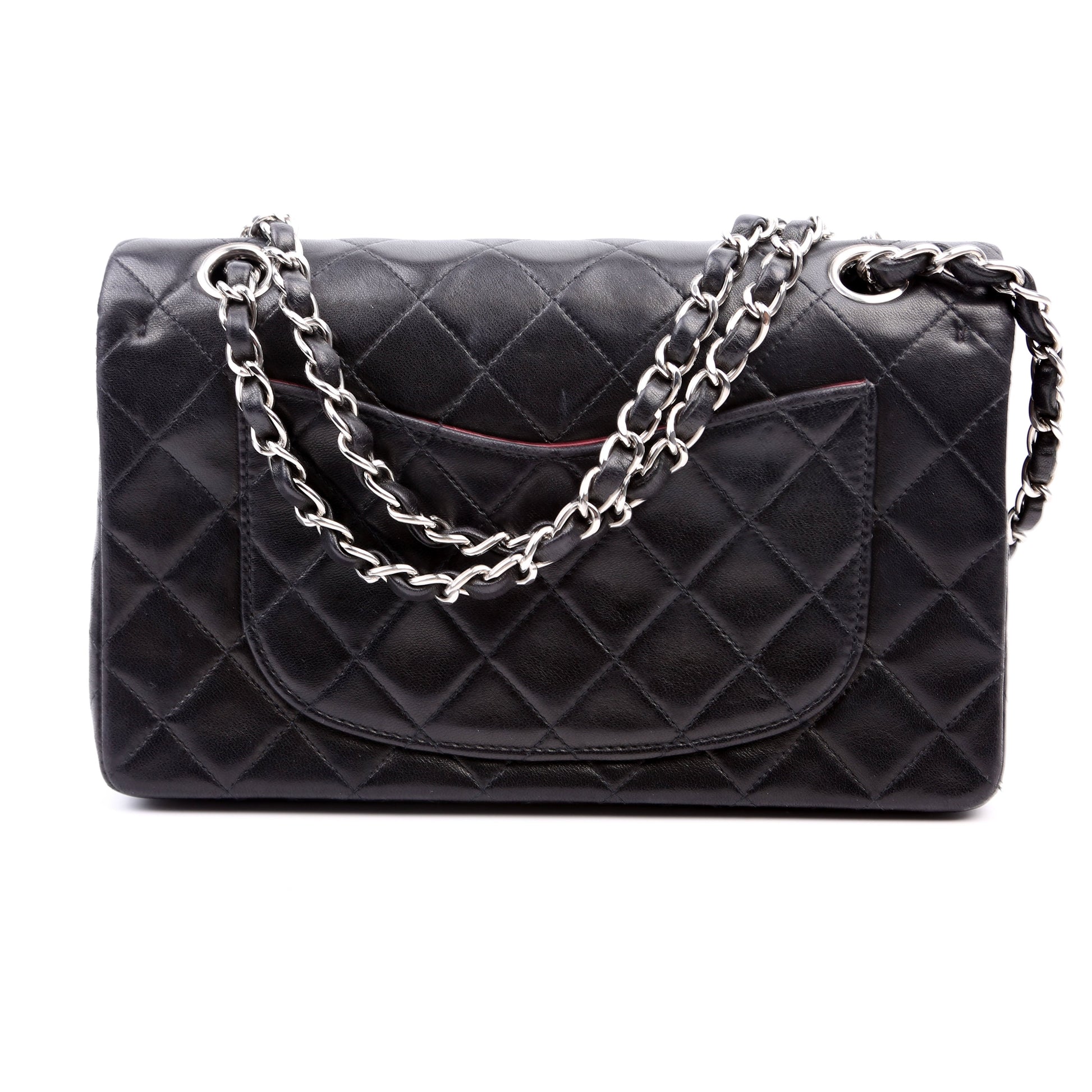 Chanel Classic Flap Lambskin 00-0M Black Small Handbag