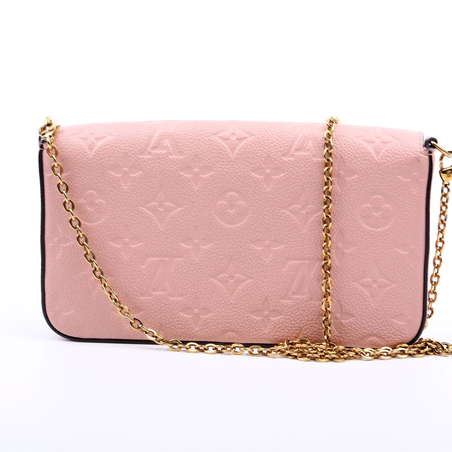 Louis Vuitton Pochette Felicie Empreinte Pink Clutch Bag