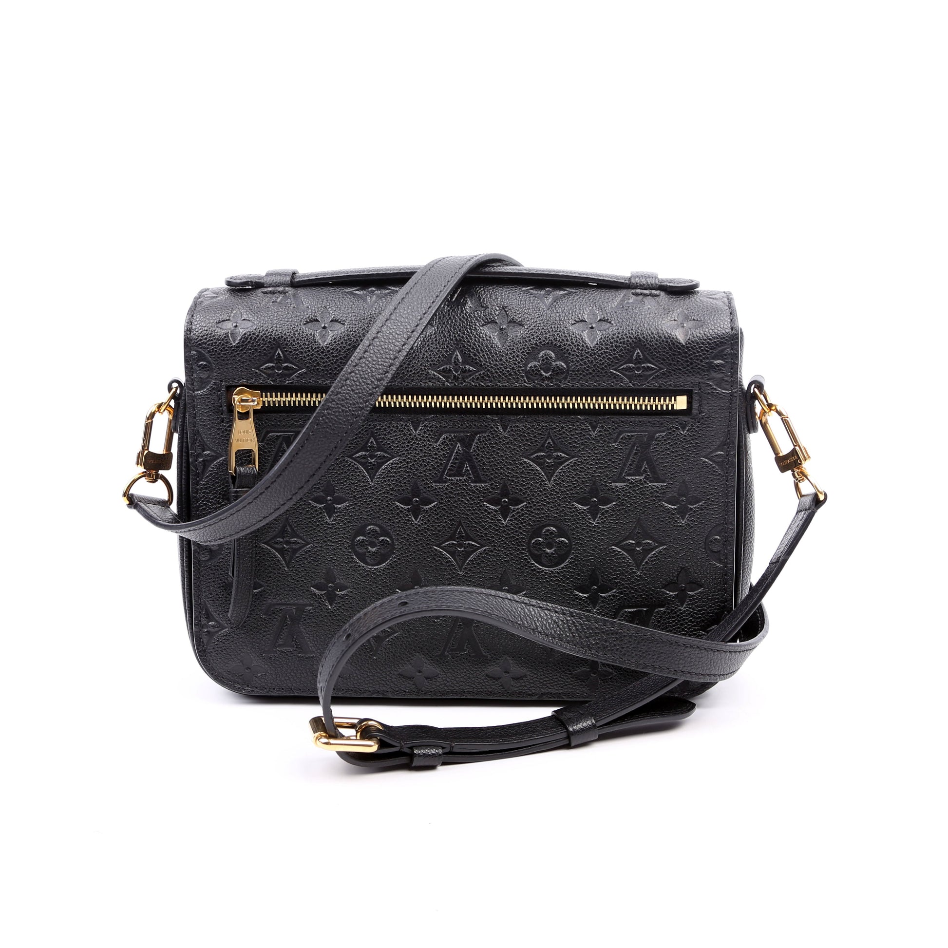 Louis Vuitton Pochette Metis Empreinte Black Clutch Bag Black 9