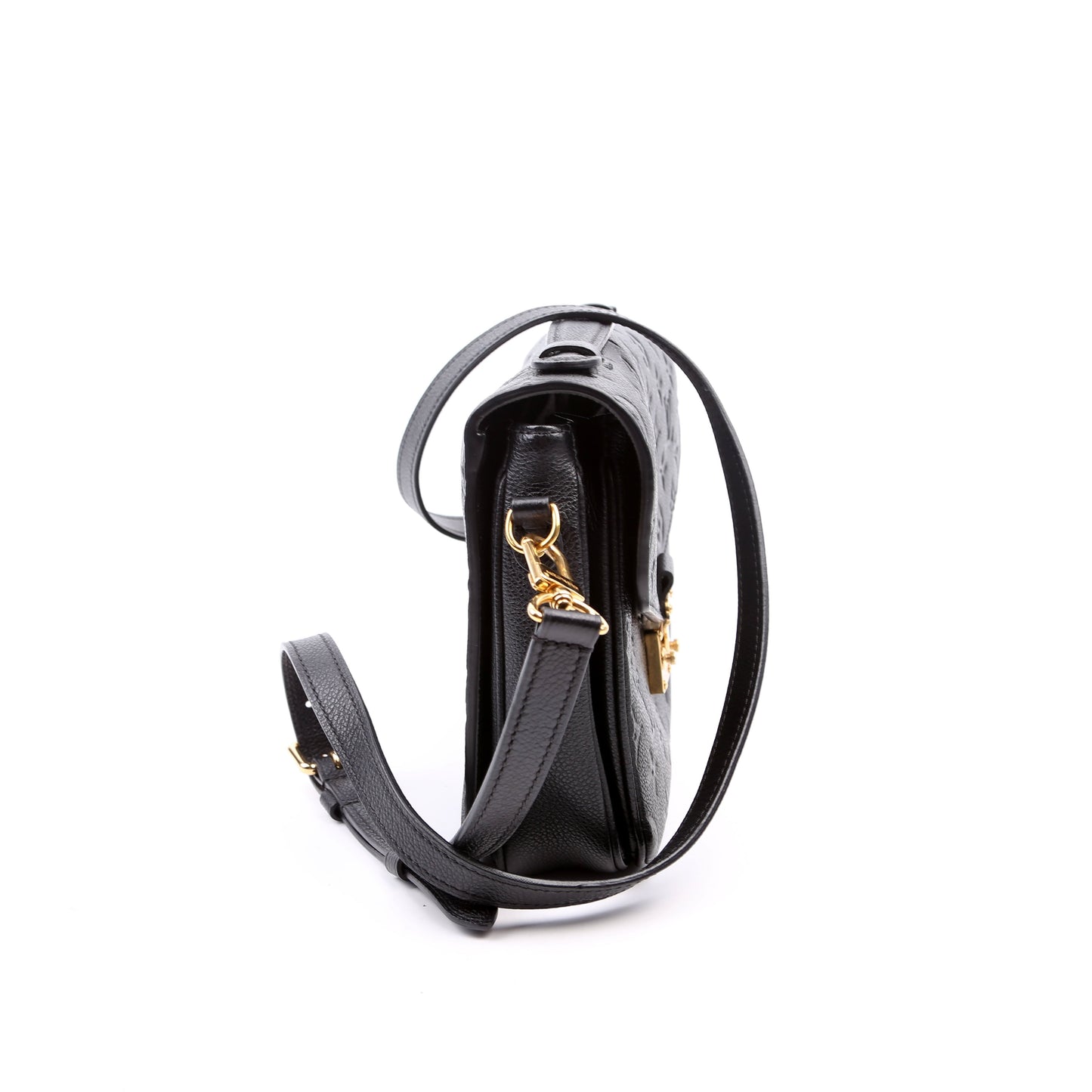 Louis Vuitton Pochette Metis Empreinte Black Clutch Bag Black 9