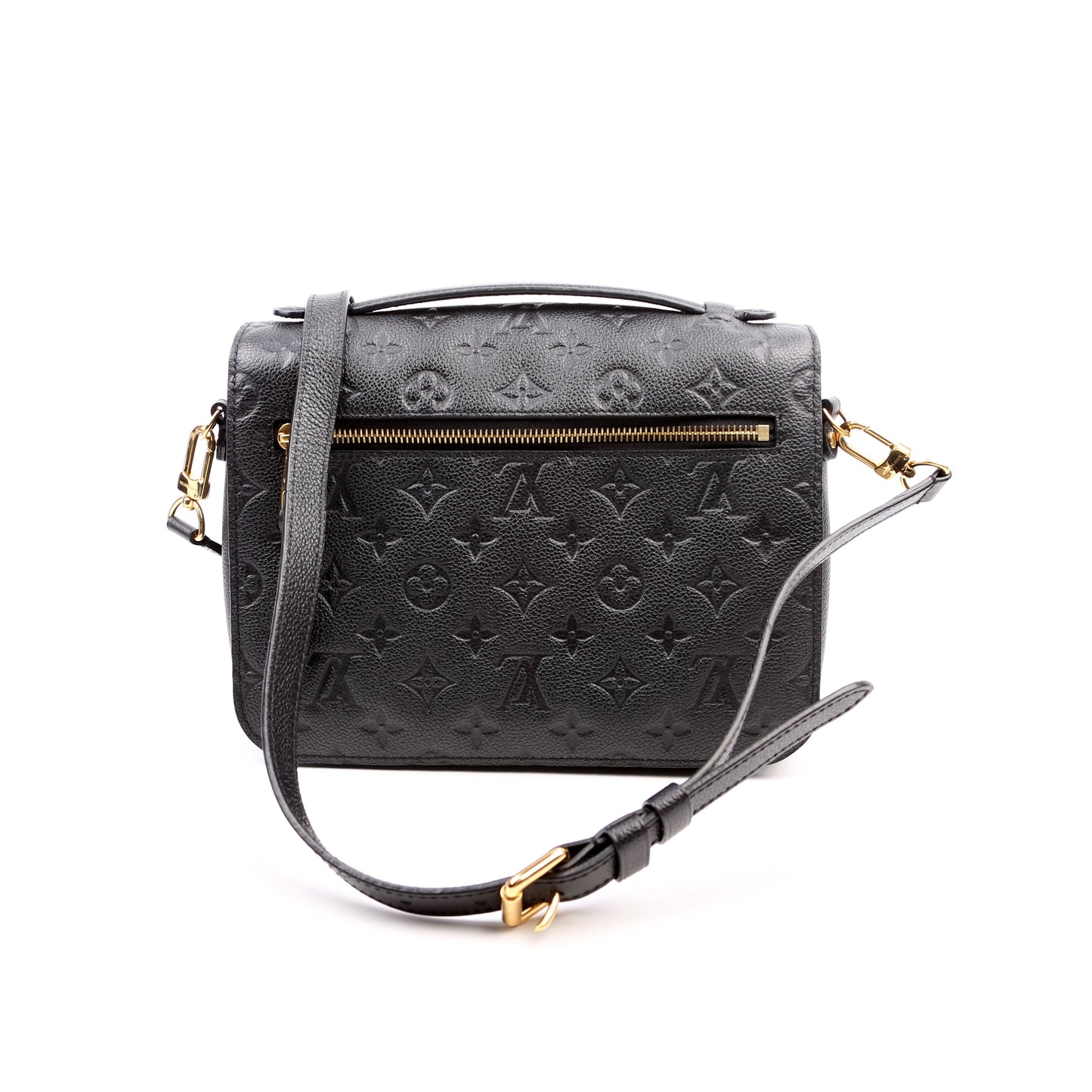 Louis Vuitton Pochette Metis Empreinte Black Clutch Bag Black 3